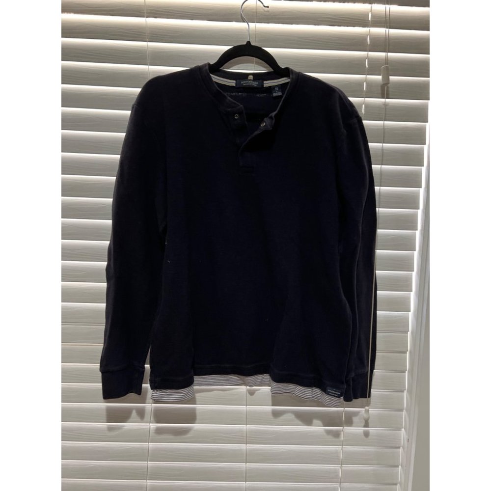 Scotch &‎ Soda Henley Long Sleeve TShirt - Size L
